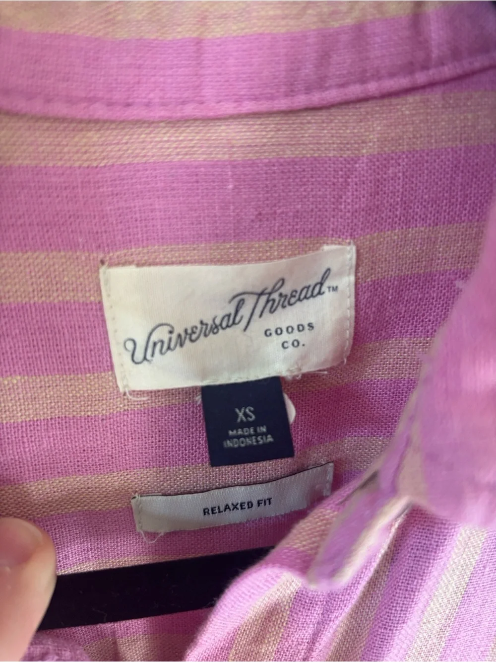 Lightweight Pink Striped Shirt